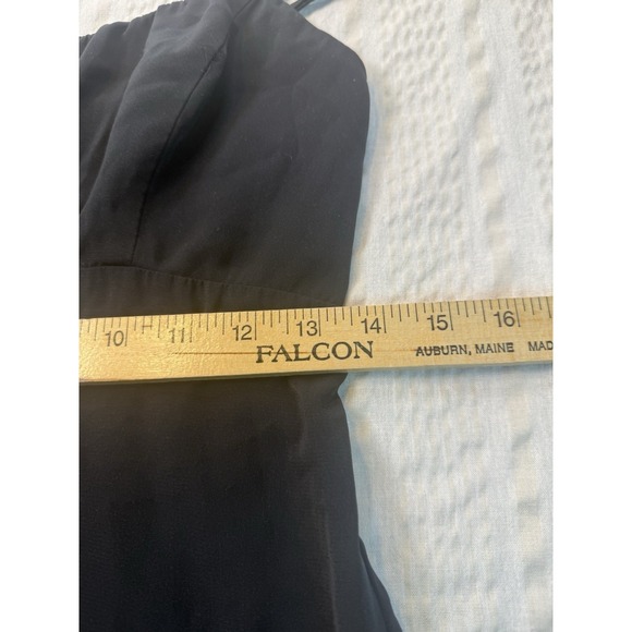 Abercrombie Black Babydoll Tank Top Size M Smocked Back Flowy - Picture 6 of 8